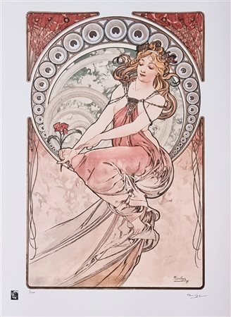 MUCHA ALPHONSE Ivančice 1860 - Praga 1939 "Senza titolo"