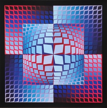 VASARELY VICTOR Ungheria 1906 - Parigi 1997 "Quasar-Zett"