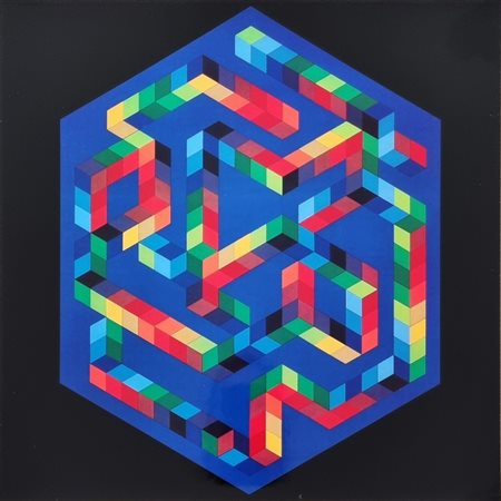 VASARELY VICTOR Ungheria 1906 - Parigi 1997 "Babel-3"