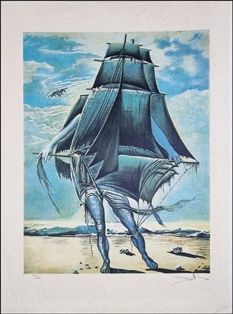 DALI' SALVADOR Spagna 1904 - 1989 "La Batean Surrealiste"