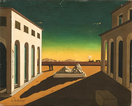Giorgio De Chirico(Volos 1888 - Roma 1978)PIAZZA D'ITALIAolio su tela, cm...