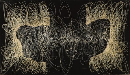 Roberto Crippa(Milano 1921 - Bresso 1972)SPIRALEolio su tela, cm 75,5x130sul...