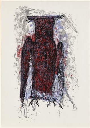 JEAN PAUL RIOPELLE "Hibou II" (1970)
litografia a colori
cm 75,8x53,5
Firmata e