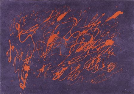 Giulio Turcato "Senza titolo" 1973
olio e tecnica mista su tela
cm 69,5x99,5
Fir