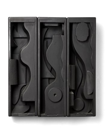 LOUISE NEVELSON "Night Blossom" 1973
legno dipinto
cm 33x29,2x7
Siglato e numera