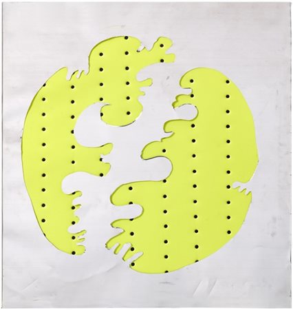 Lucio Fontana "Concetto Spaziale (Teatrino)" 1965-66
serigrafia con buchi, teatr