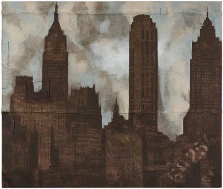 Luca Pignatelli "New York" 2003
olio su tela
cm 145,5x172
Firmato e titolato al