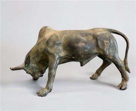  
Scultura raffigurante toro XX secolo
bronzo cm 22 x 42 x 7