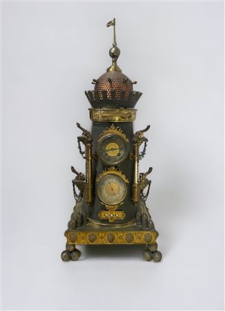  
Orologio in bronzo 1880 circa
 71 x 28 x 28 cm