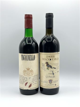  
Castellare di Castellina, I Sodi di San Niccolo - Marchesi Antinori, Tignanello 1971
Italia-Toscana 0,75