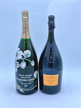  
Perrier-Jouët, Belle Èpoque Fleur de Champagne Brut 1985 - Veuve Clicquot, La Grande Dame 1990 1985
Francia-Champagne 1,5 - 1,5