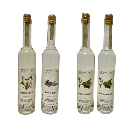  
Grapperia Sant'Anna, Gocce di Langa Grappa di Barolo e Barbera - Gocce di Langa Grappa di Chardonnay 
Italia-piemonte 0,5