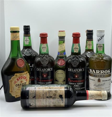  
Offley Duke of Port Rich Tawny Port, Barros Gold White Port, Port Choice Tawny Paramount Delaforce, Dom Benedictine, Stock 84 Orange, Red Hills Dry Gin, Buton Cherry Brandy 
Varie 1