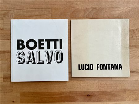 LUCIO FONTANA, ALIGHIERO BOETTI E SALVO - Lotto unico di 2 cataloghi