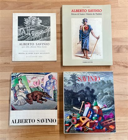 ALBERTO SAVINIO - Lotto unico di 4 cataloghi