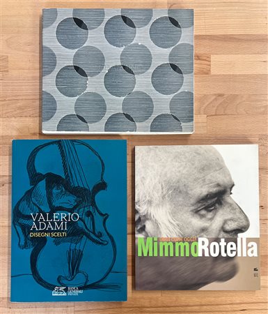 VALERIO ADAMI, MIMMO ROTELLA E DADAMAINO - Lotto unico di 3 cataloghi