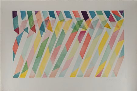 Piero Dorazio (Roma 1927-Perugia 2005)  - Composizione geometrica