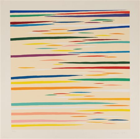 Piero Dorazio (Roma 1927-Perugia 2005)  - Linee colorate, 1976