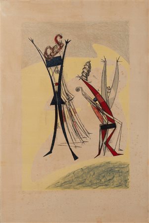 Max Ernst (Brühl 1891-Parigi 1976)  - Rythmes, 1950