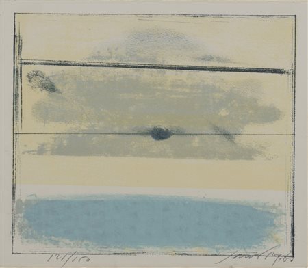 Piero Guccione (Scicli 1935-Modica 2018)  - Mare con cielo, 1987