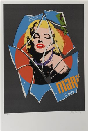 Mimmo Rotella (Catanzaro 1918-Milano 2006)  - Marilyn