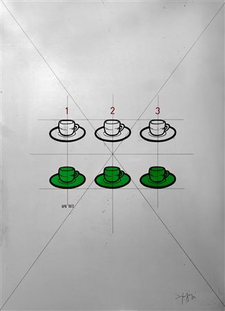 Tino Stefanoni (Lecco 1937-2017)  - Tazze, 1972