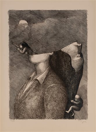 Roland Topor (Parigi 1938-1997)  - Ciel ouvert, 1970