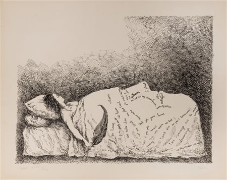 Roland Topor (Parigi 1938-1997)  - la bella addormentata