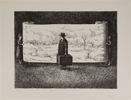 Roland Topor (Parigi 1938-1997)  - Il viaggio, 1970