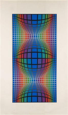 Victor Vasarely (Pécs 1906-Parigi 1997)  - Sinfel, 1977