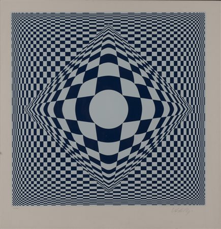 Victor Vasarely (Pécs 1906-Parigi 1997)  - Vertigo, 1982