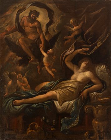 Giovanni Lorenzo Bertolotto (Genova 1640-1621)  - Giove e Semele e la nascita di Bacco