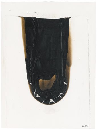 ALBERTO BURRI 1915 - 1995 COMBUSTIONE signed, paper, acrylic and combustion...