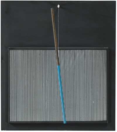 JESUS RAFAEL SOTO 1923-2005 INCLINÉ BLEU ET NOIR signed and numbered 1; PA,...