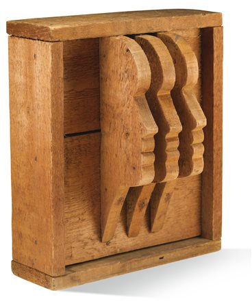 MARIO CEROLI N. 1938 SENZA TITOLO shaped wood. Executed in 1965 legno...