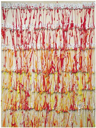 ARMAN 1928 - 2005 SENZA TITOLO signed, accumulation of acrylic paint and...