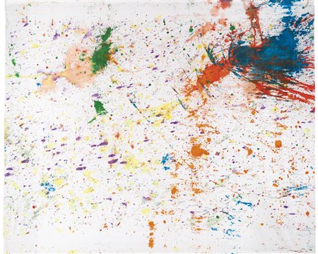 SHOZO SHIMAMOTO N. 1928 HELICOPTER WORK, UDINE 02 acrylic on fabric. Executed...