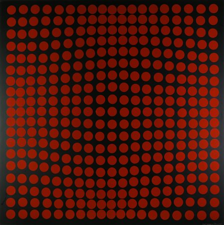 Victor Vasarely (1908 - 1997) COMPOSIZIONE, 1973 serigrafia su alluminio, cm...