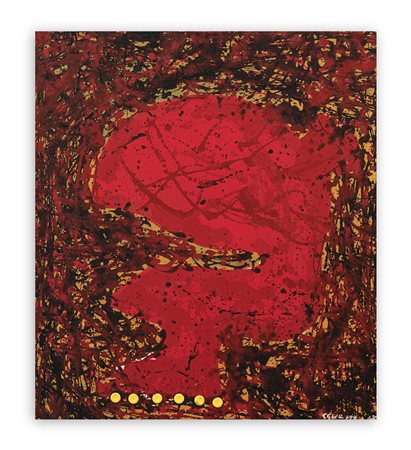 COSTANTINO GUENZI (1926-1989) - Rosso e nero, 1967