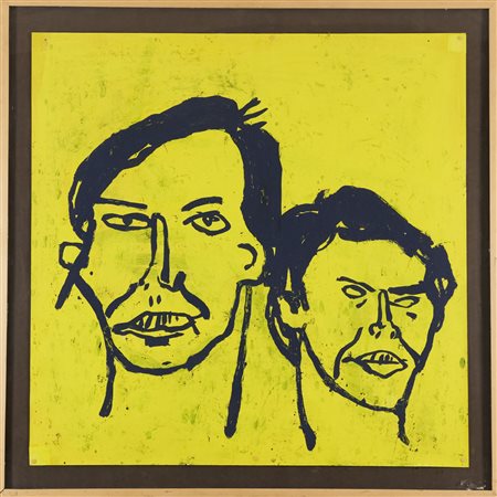 Donald Baechler (Hartford USA, 1956) Double Protrait of George Condo 1984...