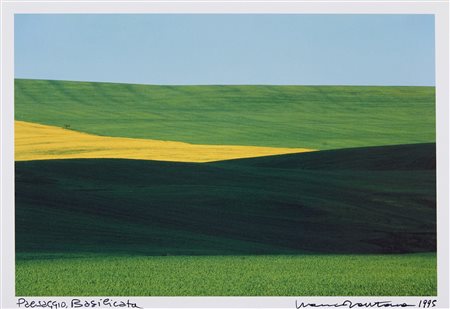 Franco Fontana (Modena, 1933) Paesaggio - Basilicata Fotografia cm. 20x30,5...