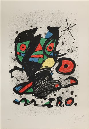 Joan Mirò (Barcellona 1893-Maiorca 1983)  - Senza titolo