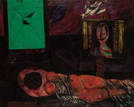 Bruno Cassinari (Piacenza 1912-Milano 1992)  - Dormiente, 1962-63