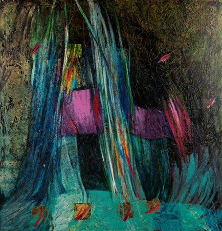 Gianni Dova (Roma 1925-Pisa 1991)  - Cascata, 1989