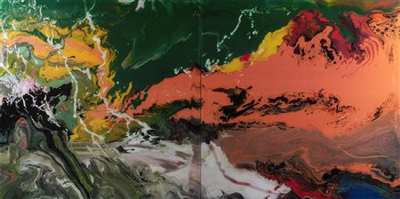 Gerhard Richter (Dresda 1932)  - Flow (P15), 2016