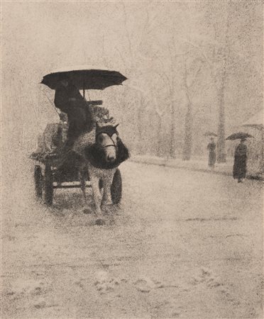 Domenico Riccardo Peretti Griva (1882-1962)  - Nevica, 1920s