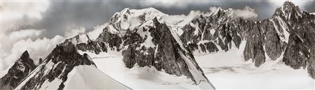 Eugenio Pocchiola (1906-1998)  - Monte Bianco dalla vetta dell'Aiguille de Toula, 1940s/1950s