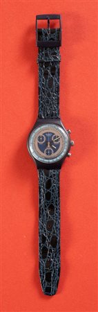 SWATCH SCN102 CHRONO SILVER STAR Anno 1992, cassa in plastica, cinturino in...