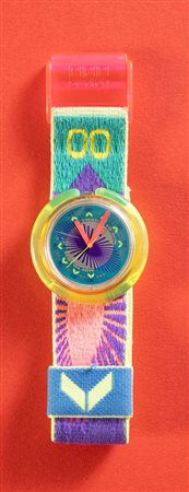 SWATCH WATER SKIING - PWK175 Anno 1993, cassa 39 mm in plastica, cinturino in...