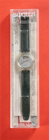 SWATCH FRANCOIS - SAK100 Cassa in plastica, cinturino in pelle, movimento al...